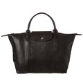 Longchamp 'Le Piliage Cuir' Medium Leather Handbag