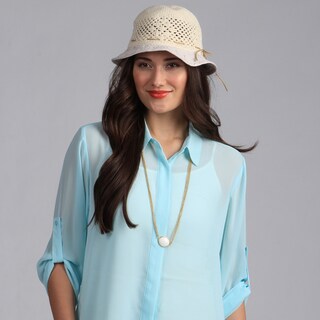 Swan Hat Women's Knit/Cotton Bucket Sun Hat