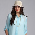 Swan Hat Women's Knit/Cotton Bucket Sun Hat