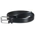 Geoffrey Beene Men's Polished Black Leather Belt