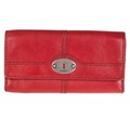 Fossil Women's Vintage Leather Trifold Clutch Wallet