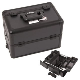 Sunrise Black Dot Aluminum Makeup Case
