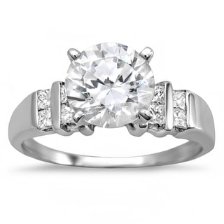 14k White Gold 1 1/3ct TDW Certified Diamond Engagement Ring (G-H, SI1-SI2)