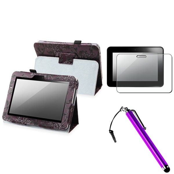 BasAcc Case/ Screen Protector/ Stylus for Amazon Kindle Fire HD 7-inch