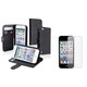 Insten Wallet iPod Case Cover/ Anti-Glare Screen Protector for Apple iPod Touch Generation 5th/ 6th