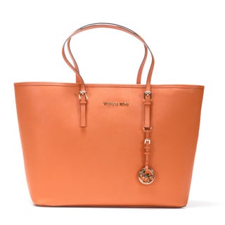 MICHAEL Michael Kors 'Jet Set' Medium Leather Travel Tote
