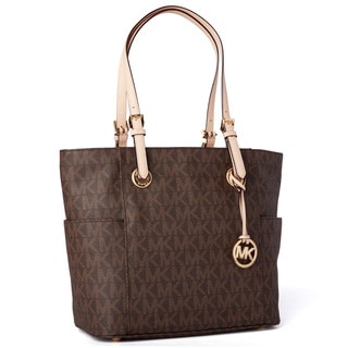 Michael Kors East/West Brown Signature Tote Bag