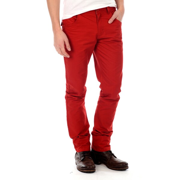 191 Unlimited   Pantaln de hombre, corte recto, rojo 191 Unlimited Jeans & Denim