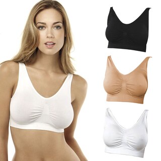 Trademark Women's 'Comfortisse' 3-pack Sports Bra Set