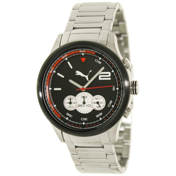 Puma Men's 'Motor' Black Dial Chronograph Watch