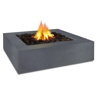 Great Prices Real Flame Mezzo Square Flint Grey Fire Table