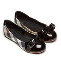 Burberry Girl's Beige Check Slip-on Flats