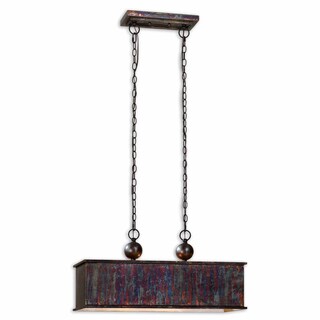 Great Prices Albiano 2-light Oxidized Bronze Rectangle Pendant