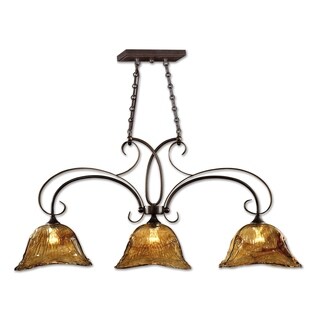Vetraio 3-light Bronze Kitchen Island Light