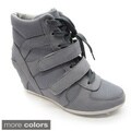 Blue Women's 'Topper-2' Wedge Sneaker Booties