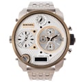 Diesel Men's Oversized Silver Dial Time Zone Watch