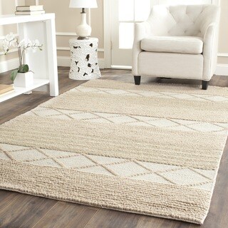 For sale Safavieh Handmade Natura Beige Wool Rug (5' x 8')