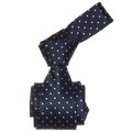 Republic Men's Navy Blue Dotted Microfiber Neck Tie