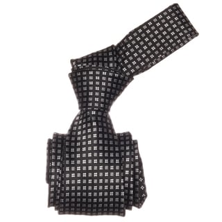 Republic Men's Black Squared Microfiber Neck Tie