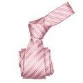 Republic Men's Pink Striped Microfiber Neck Tie