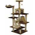 Go Pet Club Beige/ Brown 72-inch Cat Tree Condo