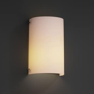 Curved Polished Chrome 2-light Wall Sconce