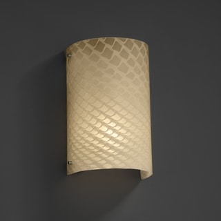 Finials Curved Brushed Nickel 2-light Wall Sconce