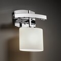 Opal Oval Polished Chrome 1-light Wall Sconce
