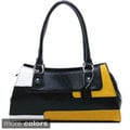 Dasein Women's Retro Color-block Shoulder Bag