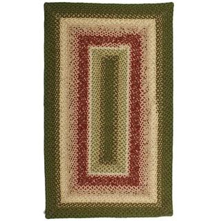 Lotus Green Cotton Braided Rug (2'3 x 3'9)