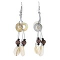 Earthy Circles Cowrie Sea Shells Dangle Earrings (Philippines)