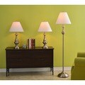 Cardinal Brushed Steel 3-piece Lamp Set