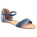 Refresh by Beston Women's 'Kiki-01' Royal Blue Printed Heel Sandals