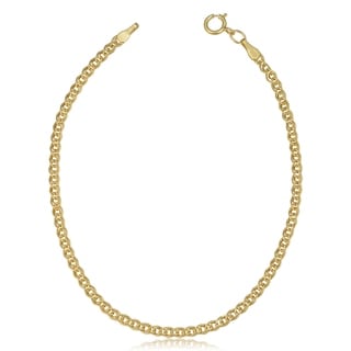 Fremada 10k Yellow Gold 2.4-mm Hollow Inner Link Bracelet