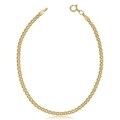 Fremada 10k Yellow Gold 2.4-mm Hollow Inner Link Bracelet