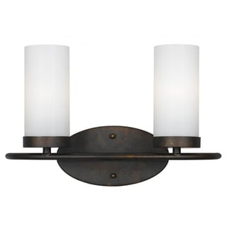 [1] Cameron 2-light English Bronze Bath/ Vanity