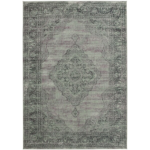 Safavieh Vintage Light Blue Viscose Rug (5'3 x 7'6)