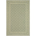 Safavieh Hand-hooked Wilton Green/ Ivory New Zealand Wool Rug (7'9 x 9'9)