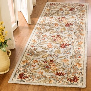 Safavieh Hand-hooked Chelsea Light Blue Wool Rug (2'6 x 14')