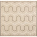 Safavieh York Cream/ Beige Rug (6' x 6' Square)