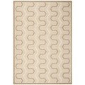 Safavieh York Cream/ Beige Rug (5'3 x 7'7)