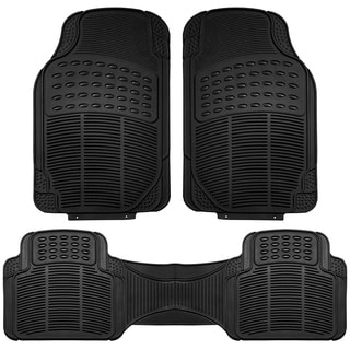 FH Group Black Vinyl Full Set Floor Mats