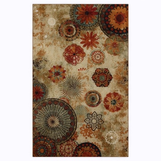 Indoor/Outdoor Medallion Multi Rug (5' x 8')
