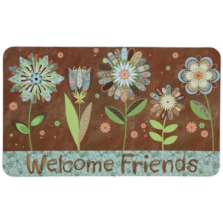 Scrappy Floral Door Mat