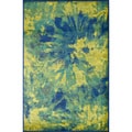 Skye Monet Island Blue Rug (3'9 x 5'2)