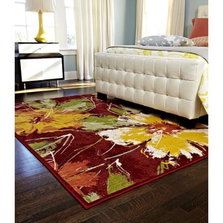 Skye Monet Hibiscus Rug (3'9 x 5'2)