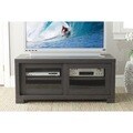 Safavieh Davis Dark Grey Sliding Door TV Cabinet
