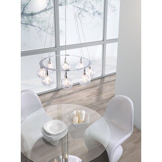 Zuo Modern Chrome Radial Ceiling Lamp