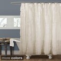 Lush Decor Modern Chic Ivory Shower Curtain
