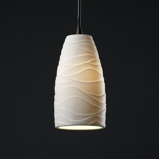 1-Light Tall Tapered Cylinder Dark Bronze Small Pendant